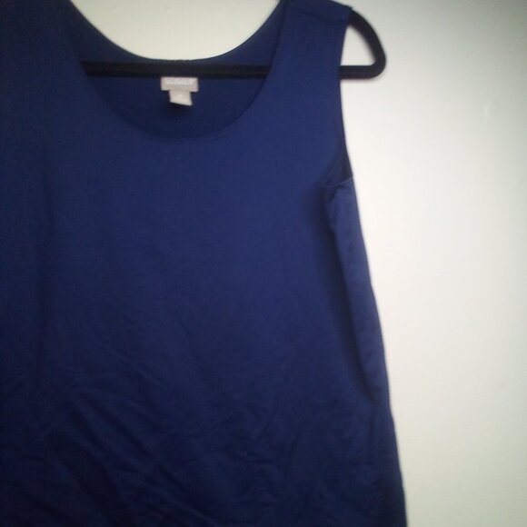 Chico's Sleeveless Shirt Tank Top 2 M Soft Stretchy Blue - Picture 6 of 14